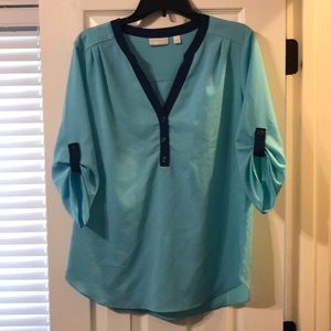 NY&Co blue blouse